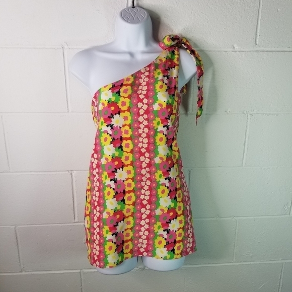 Lilly Pulitzer Roe silk one shoulder top - Picture 2 of 9